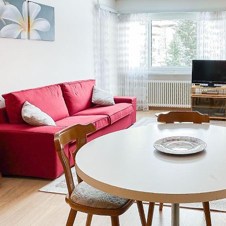 Zentrale Wohnung In St. Moritz Mit Grossem Balkon Extérieur photo